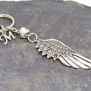 Heart Projects "I Have An Angel In Heaven I Call Her Mom" Keychain - Stainless Steel Memorial Gift With Angel Wings