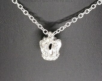 Ketting kroon, leer, kroon, ketting, cadeau, cadeau vrouwen, keuze tussen schakelketting en leren ketting