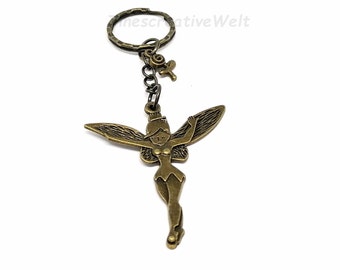 Keychain, Fairy, Elf, Vintage Style, Lucky Charm, Gift for Girlfriend, Gift for Women