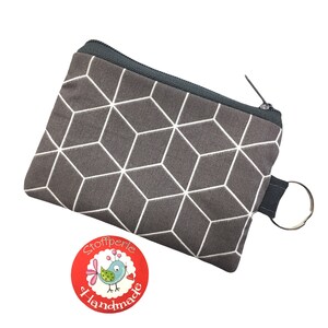 Mini-Börse - Geometric - grau