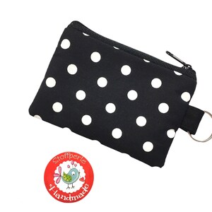 Mini-Börse - Punkte - schwarz - Rockabilly