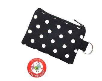 Mini purse - dots - black - rockabilly