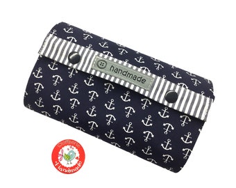 Wallet - Anchor & Stripes - dark blue / white