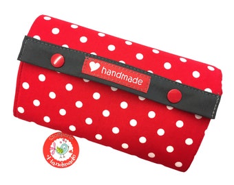 Wallet - dots - red - Rockabilly