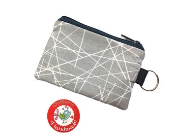 Mini Purse - Geometric / Lines - grey