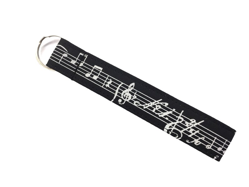 Keychain music / notes black image 2