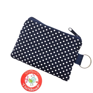 Mini-Börse - Punkte / Dots / Pünktchen - dunkelblau