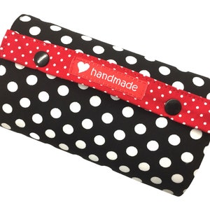 Wallet dots black / red rockabilly image 2