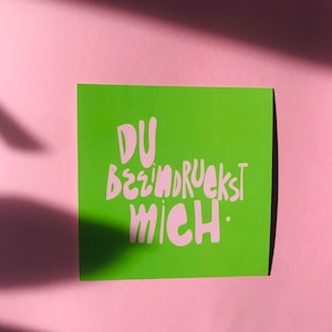 3x Quadratkarte •Du beeindruckst mich•