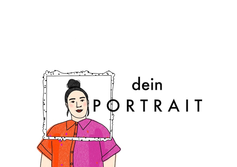 Individuelle Portrait-Illustration Bild 1