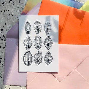Postkartenset: 3x •Vulva/Vielfalt•