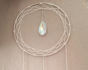 Suncatcher | dream catcher | white | wedding | Rainbow Crystal | Bohemian | Boho wedding | Bohodeko