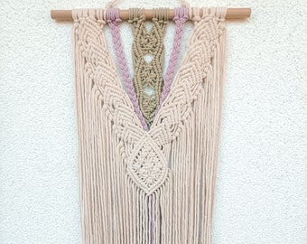 Macrame wall hanging colored boho decoration