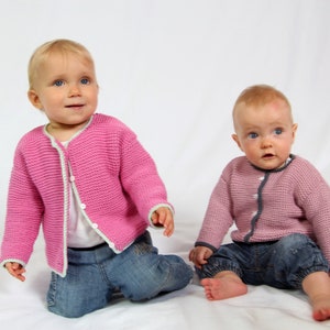 Strickanleitung Babyjacke Frederick & Elena in 3 Größen von 62 bis 92 Bild 3