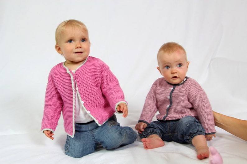 Strickanleitung Babyjacke Frederick & Elena in 3 Größen von 62 bis 92 Bild 3