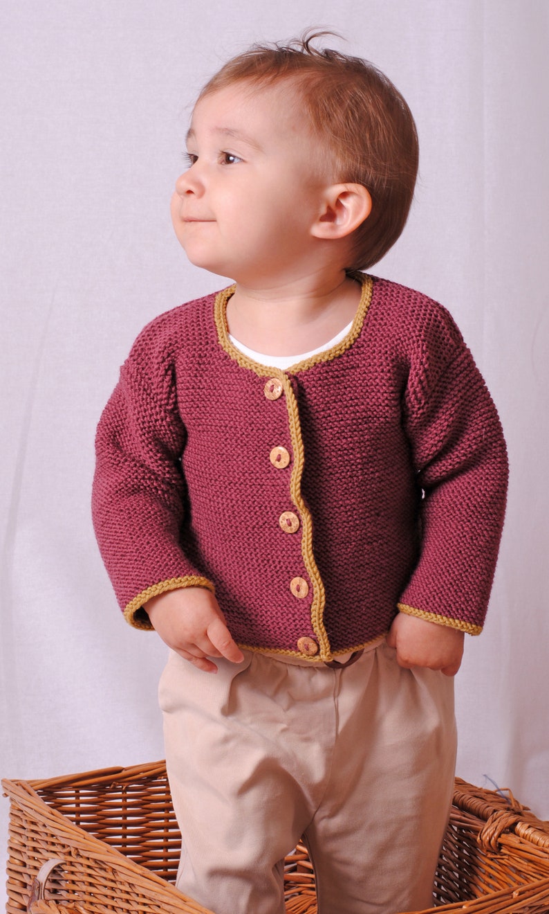 Strickanleitung Babyjacke Frederick & Elena in 3 Größen von 62 bis 92 Bild 2