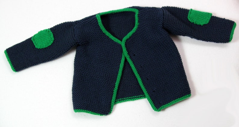 Strickanleitung Babyjacke Frederick & Elena in 3 Größen von 62 bis 92 Bild 6