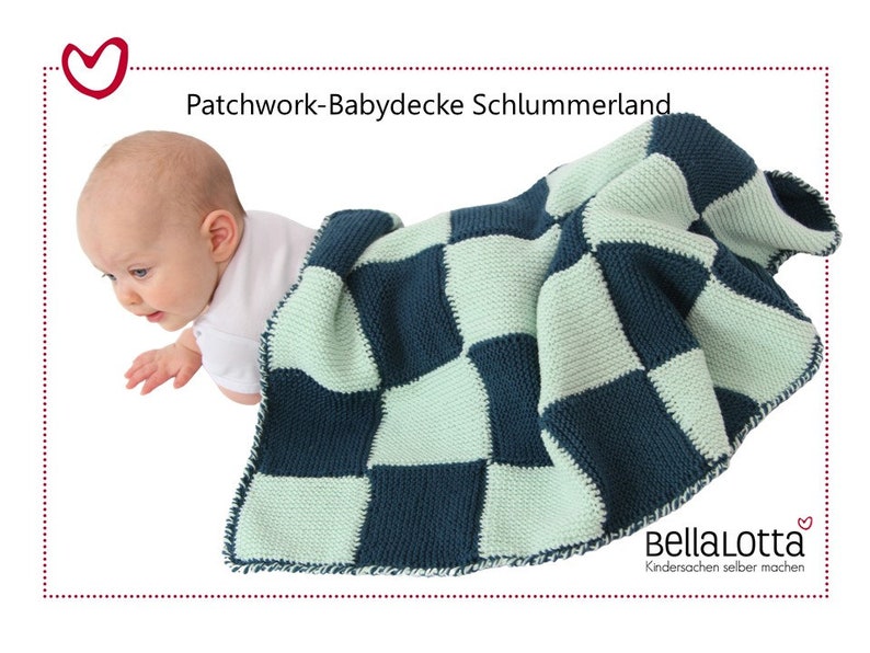 Strickanleitung Babydecke Schlummerland, 2 Größen, für Anfänger Bild 1