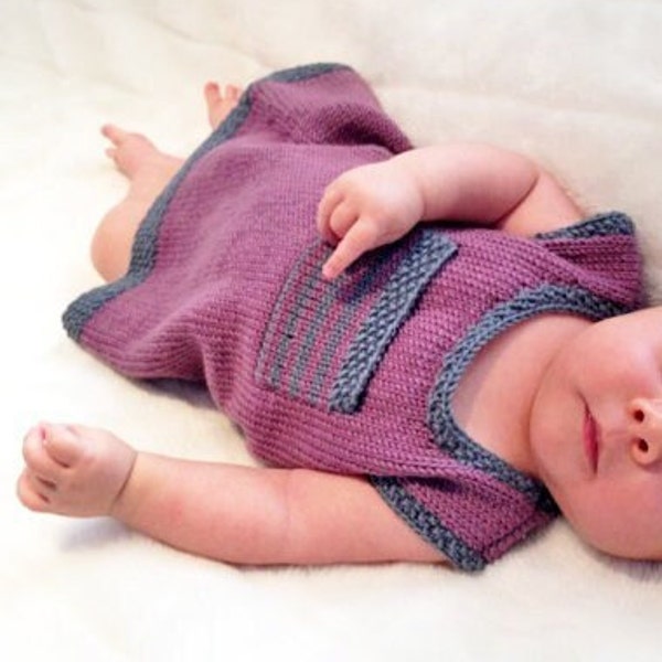 Wool knitting instructions for baby dress Greta in sizes 62 to 92 - suitable for beginners to knit yourself