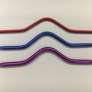 Cable stitch needle set 3-4-5 mm aluminum cable needles image 2
