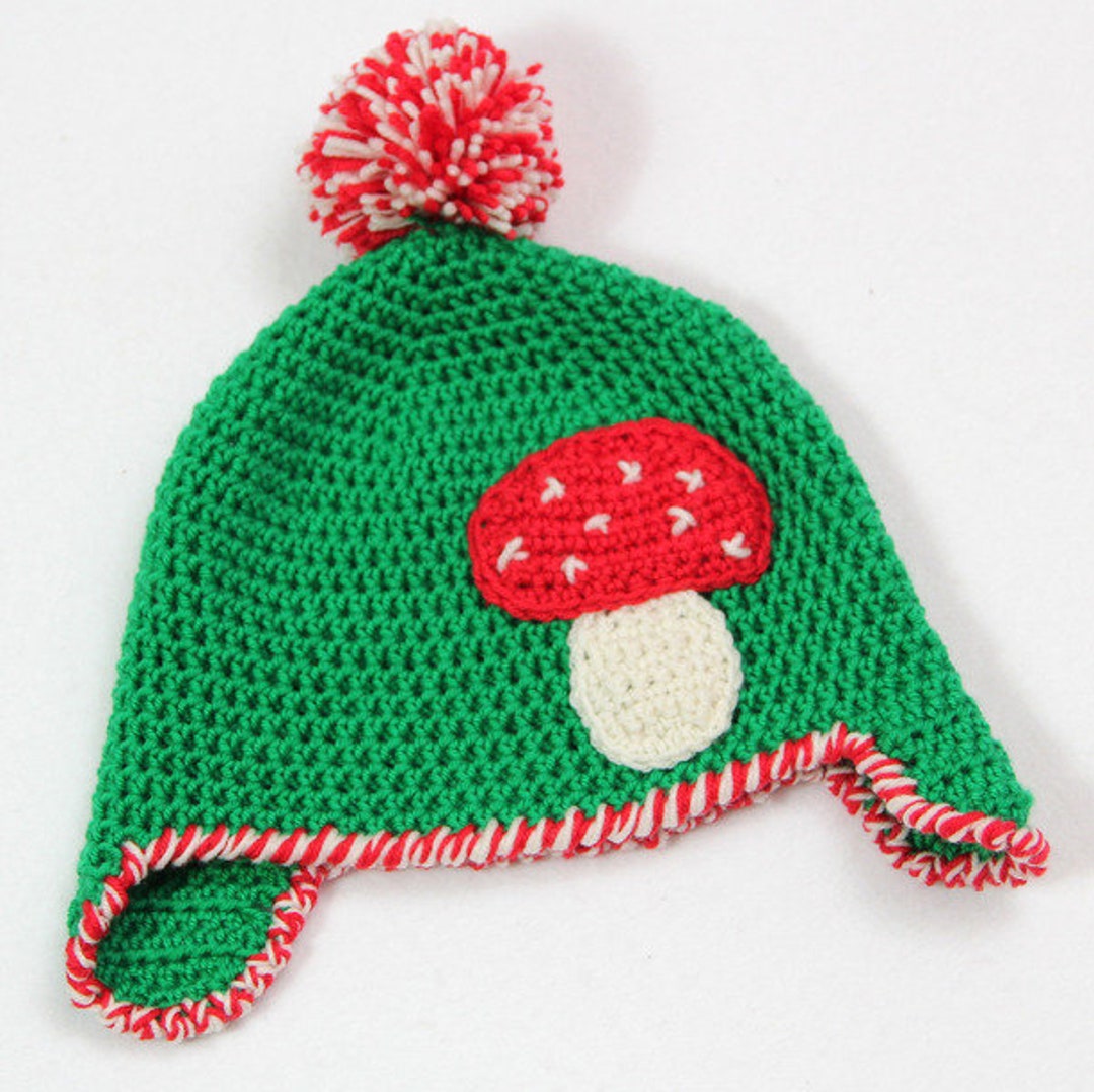 Crochet Pattern Mushroom Hat for Babies 3 Sizes From 336 Etsy