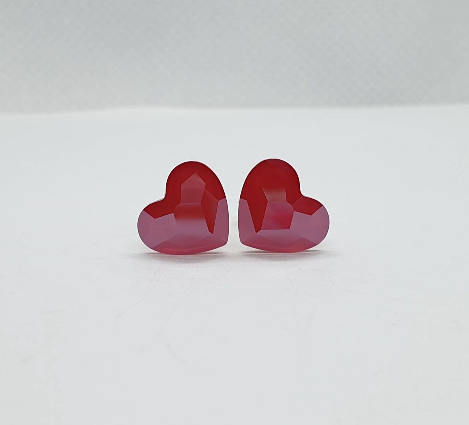 Orecchini A Cuore Di Picche Rossi OZMW - Design Elegante Per Donne, Regalo Perfetto - Foto 4