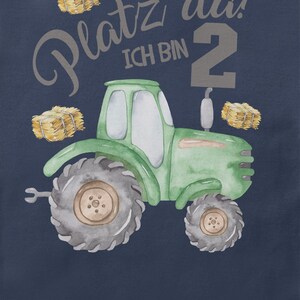 Mikalino Baby / Kinder T-Shirt mit Spruch Ich bin 2 Traktor Kurzarm Shirt für Jungen und Mädchen Geschenkidee Bild 9
