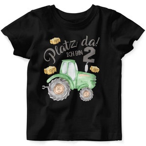 Mikalino Baby / Kinder T-Shirt mit Spruch Ich bin 2 Traktor Kurzarm Shirt für Jungen und Mädchen Geschenkidee Bild 4