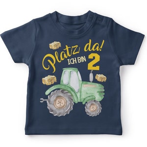 Mikalino Baby / Kinder T-Shirt mit Spruch Platz Da ich bin Zwei 2 Traktor Kurzarm Geschenkidee image 10