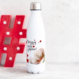 Kinder Edelstahl Trinkflasche Ich mag Dich volle Möhre Einschulung Geschenk Schulanfänger Thermosflasche Mädchen Junge