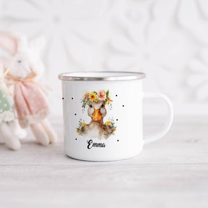 Kindertasse, Emaille Tasse personalisiert, Kinder Tasse mit Namen, Geschenk Kind, Emaille Tasse Kinder, Wunschname, Becher, Emaillebecher