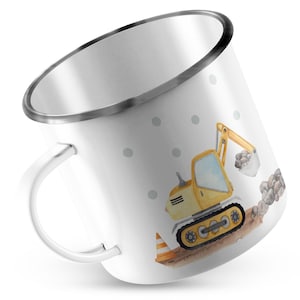 Kindertasse, Emaille Tasse personalisiert, Kinder Tasse mit Namen, Geschenk Kind, Emaille Tasse Kinder, Wunschname, Becher, Emaillebecher Bild 10