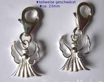 Silber Engel/ Fee Anhänger Elfe 925er Sterlingsilber Schutzengel Charm in Verschiedene Form auszuwählen-  1 Stück