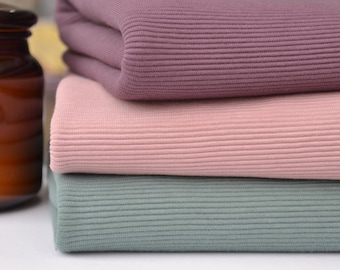 Ottoman Rib Fester Jersey Stoff Ottoman Ripp Jersey Stoff Weiß YES