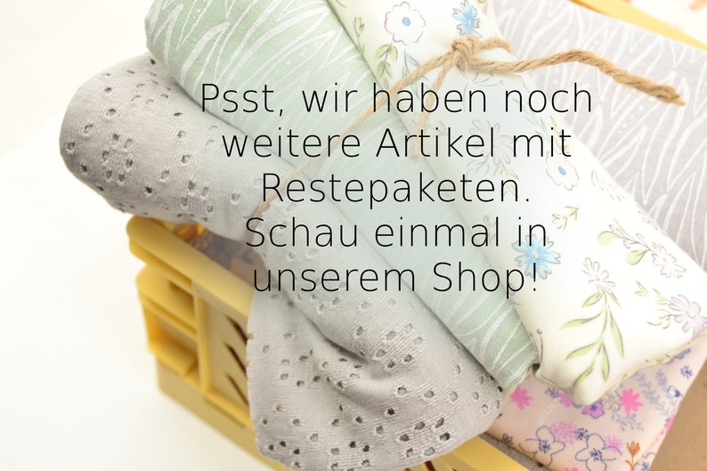 Restepaket Stoffpaket Überraschungspaket Stoff Reste Jersey Baumwollstoff Kinderstoff Musselin Bild 8