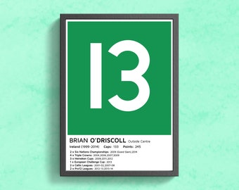 Brian O’Driscoll Jersey Print