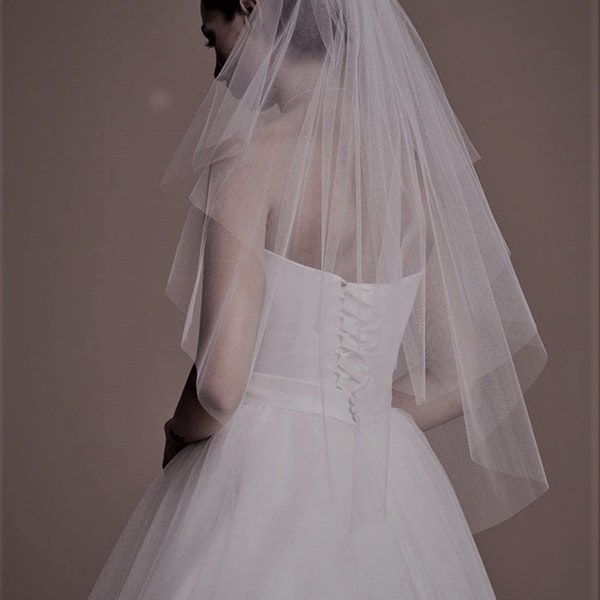 how to make a two tier veil