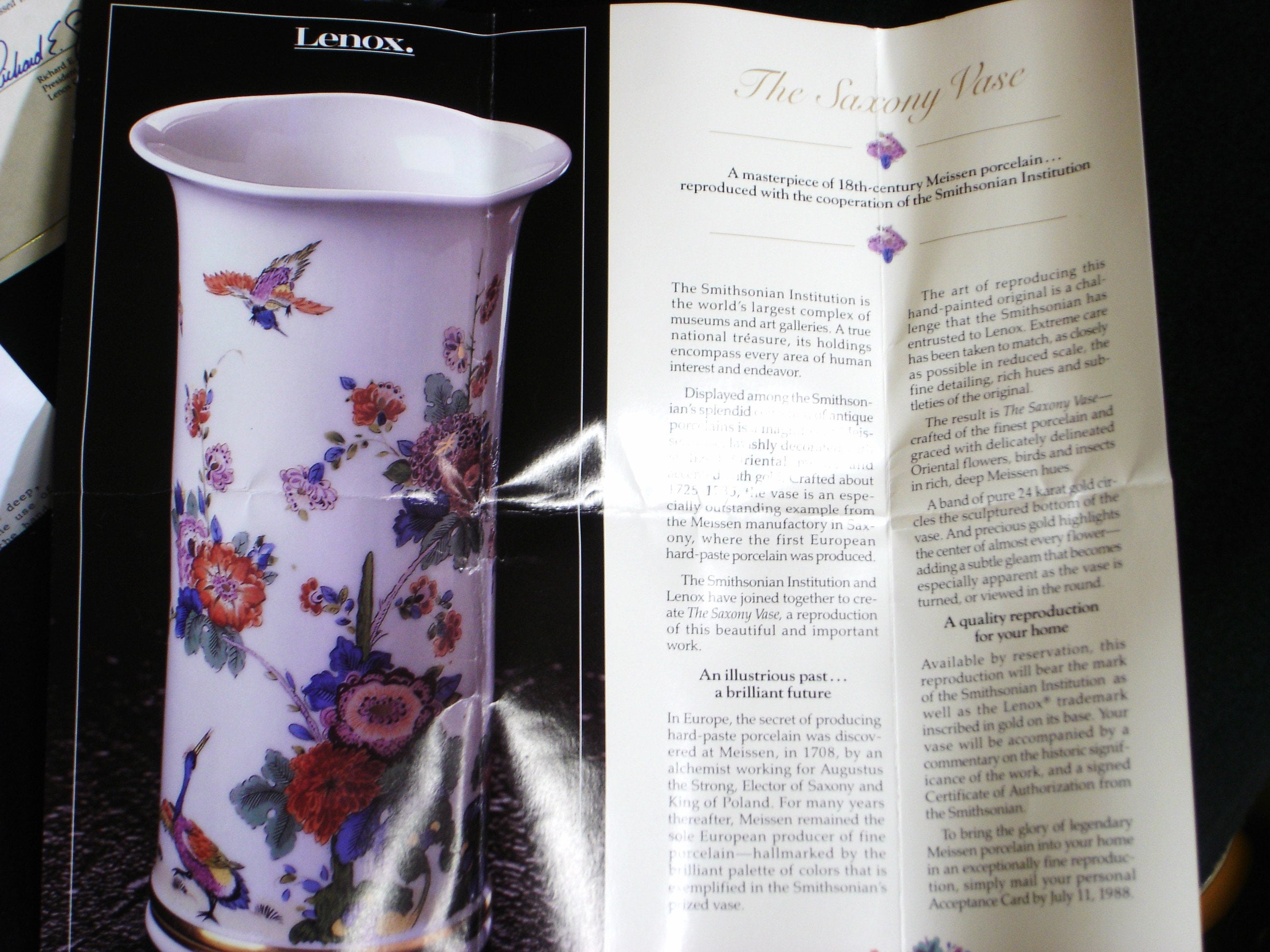 Lenox 8 Saxony Vase New With Box Etsy