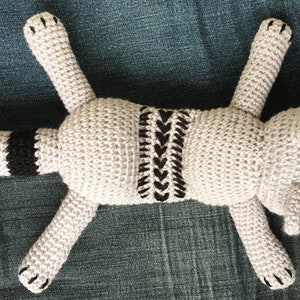 PDF crochet pattern Roadkill Raccoon in German image 4