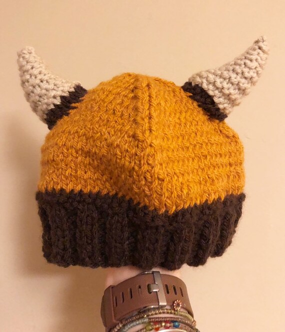 knitted viking helmet
