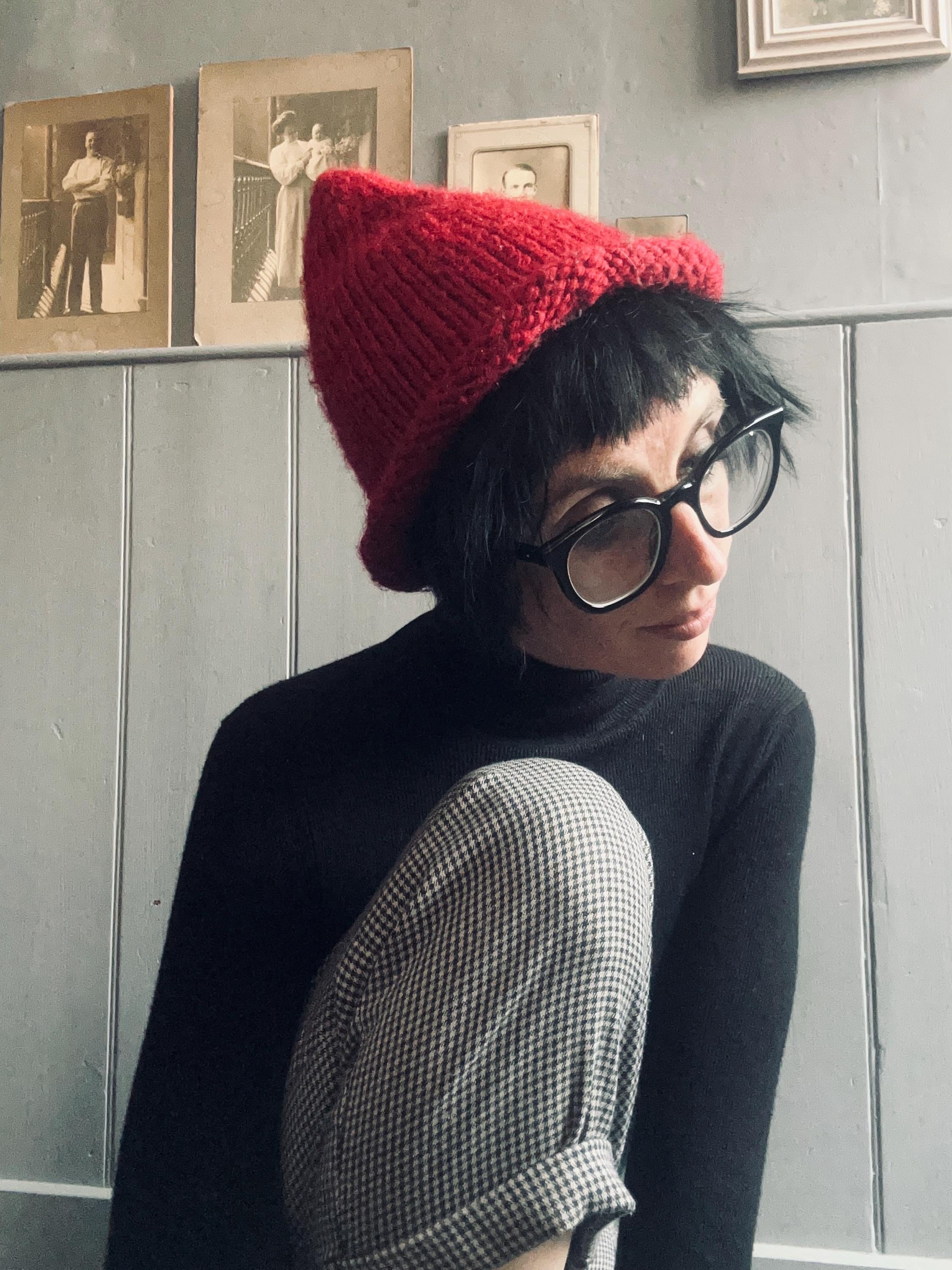 Knitted Pierrot clown | Witches hat