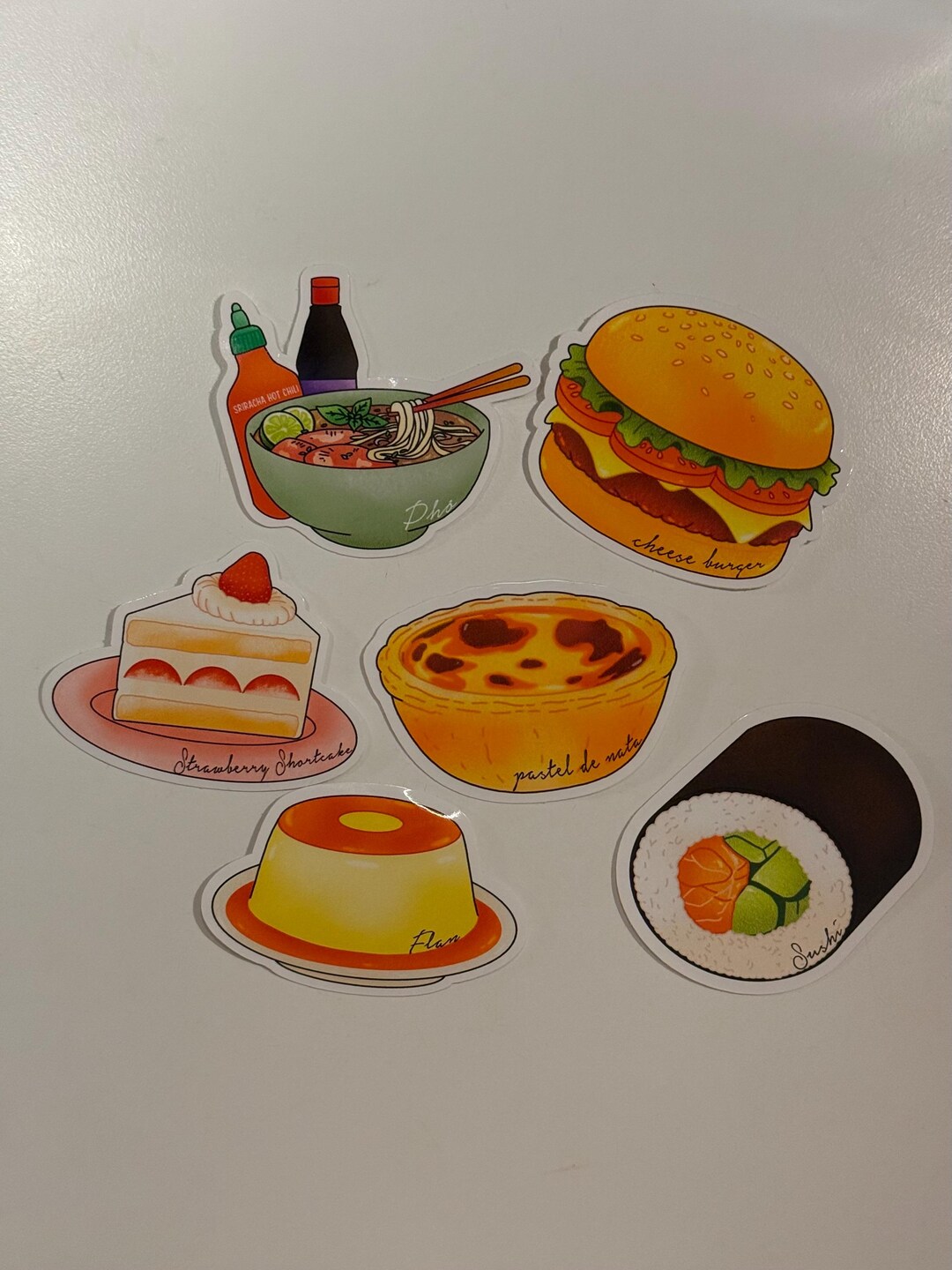 Sticker Enjoy Food Comfy Food Sticker Pack, Cute Food Sticker Pack, Cute Food Illustration ...