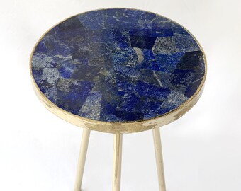 Lapis Lazuli Round Coffee/Side Table