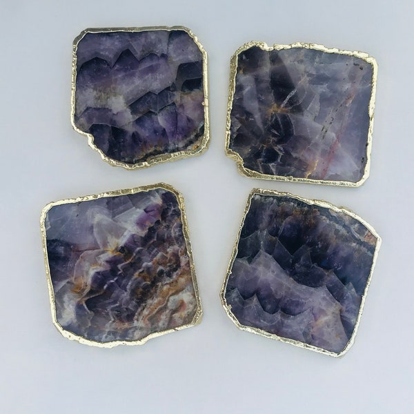 Amethyst - Set of 4 Large Coasters/Personalised Momentos