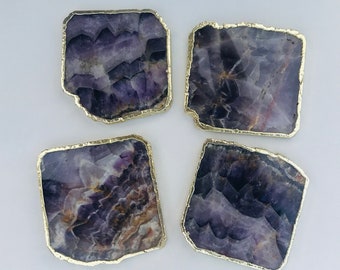 Amethyst - Set of 4 Large Coasters/Personalised Momentos