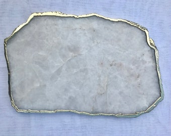 Large White Agate Cheese Platter/Tray/Personalised Momentos/Sign Boards