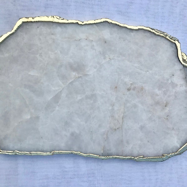 Large White Agate Cheese Platter/Tray/Personalised Momentos/Sign Boards