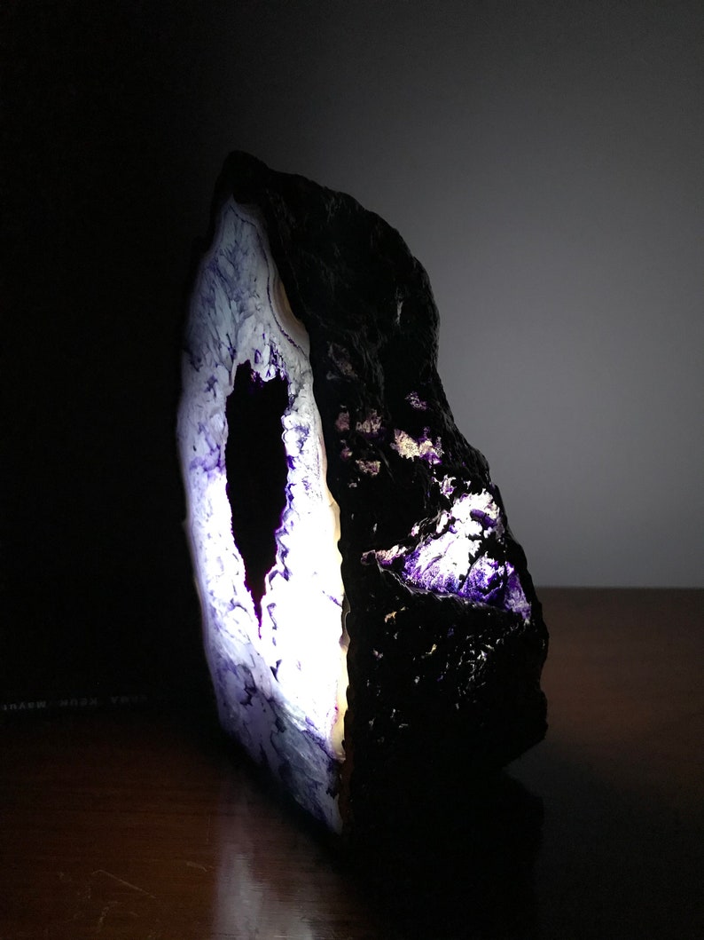 Blue Agate/Gemstone/Lamp/Desk/Night Light image 9