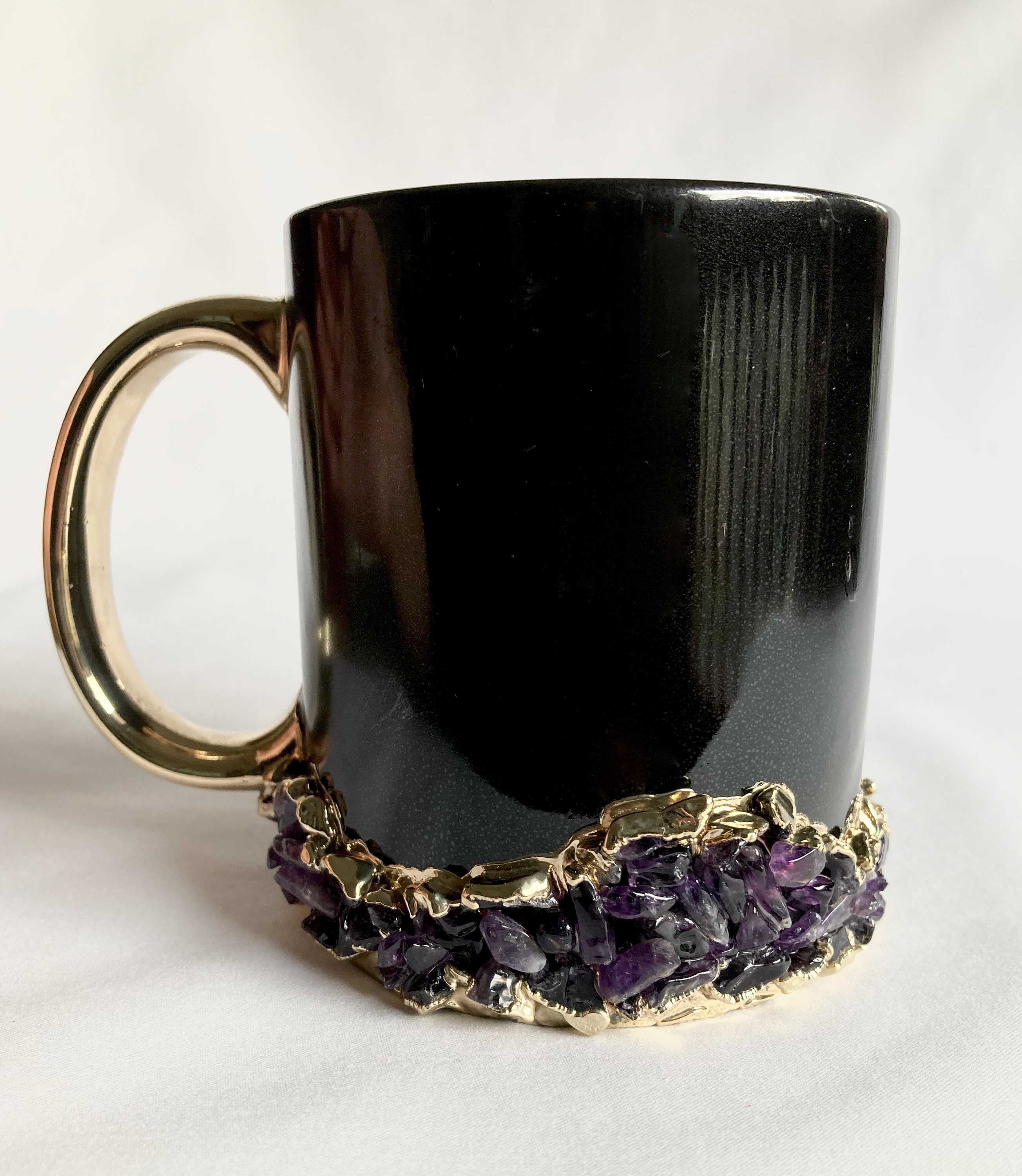 Agate Slices Geode Crystal Coffee Mug Microwave and Dishwasher Safe Ceramic  Cup Colorful Design Wraps Around