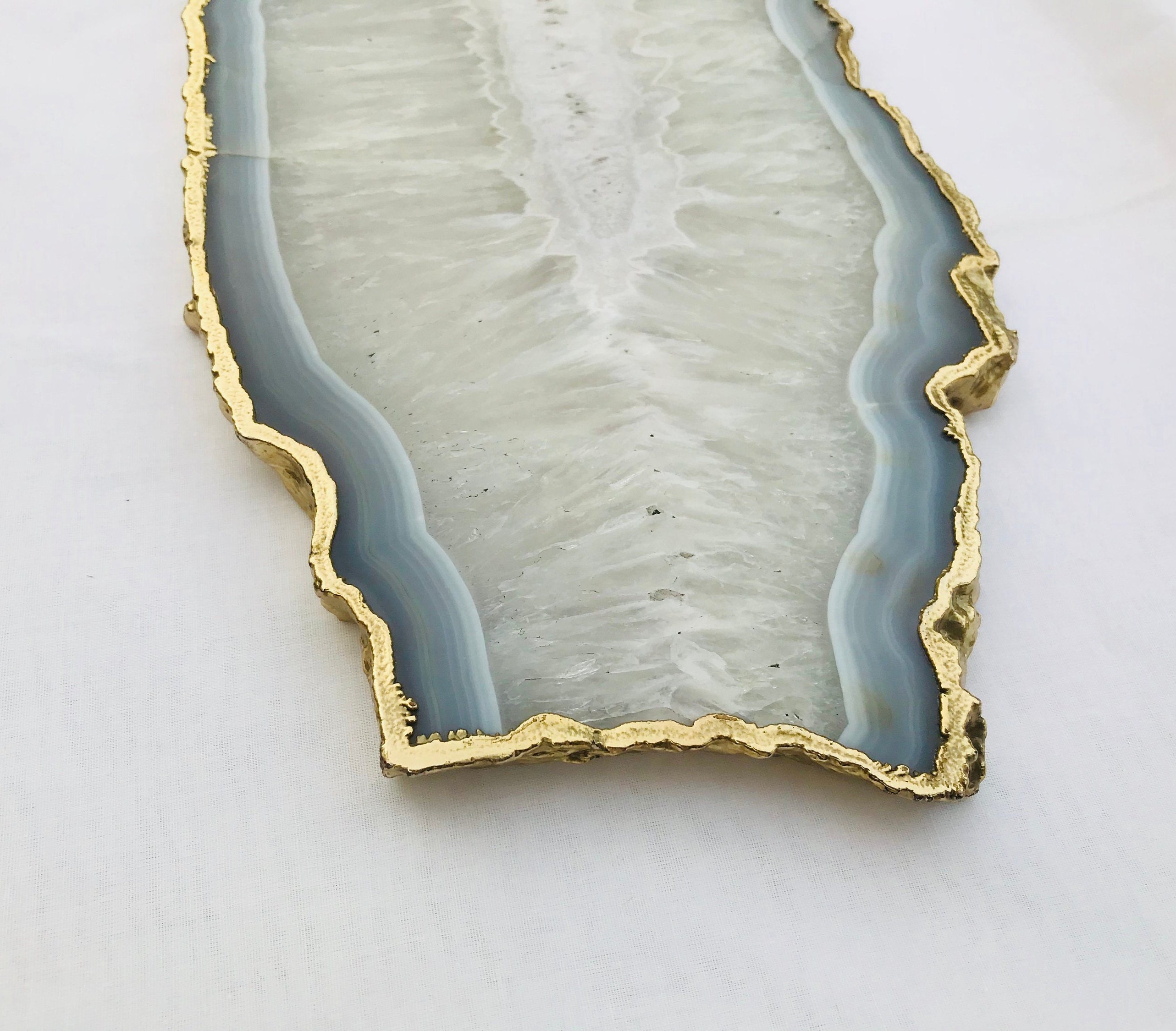 Large Grey Agate Cheese Platter/tray/personalised Momentos/sign